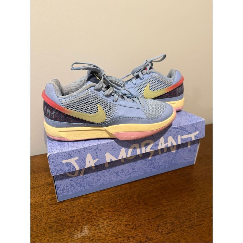 Nike Ja 1 Day One Morant Basketball Sneakers Men’s 5, Women’s Youth 6.5, Cobalt
